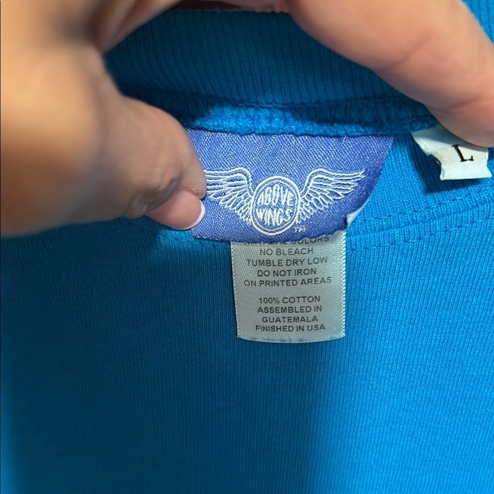 Women’s Blue Long Sleeve Shirt - Picture 2 of 5